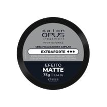 Cera Modeladora Salon Opus Fixação Extra Forte Matte 75g Cera Capilar Efeito Fosco para Modelar e Texturizar Cera Modeladora Salon Opus Fixação Extra Forte Matte 75g Cera Capilar Efeito Fosco para Modelar e Texturizar