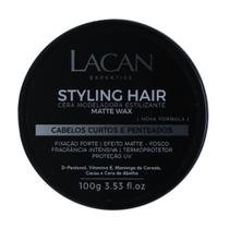 Cera Modeladora Styling Hair Matte Wax Lacan 100g Fix Forte