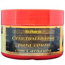 Cera para Couro Ed 250g Lustradora com Carnauba Hidratante e Renovadora Brilhocor para Bolsas Sapatos Selas e Jaquetas