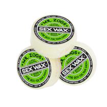 Cera para Prancha Sex Wax Água Fria com Aroma de Coco Pacote com 3 Unidades Cera para Prancha Sex Wax Água Fria com Aroma de Coco Pacote com 3 Unidades