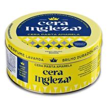 Cera Pasta 300g Ingleza Amarela Brilho Aplicável em Madeira