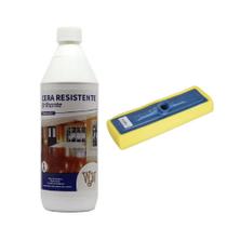 Cera Piso Madeira Brilhante Resistente 1L W&W + Aplicador Cera Piso Madeira Brilhante Resistente 1L W&W + Aplicador