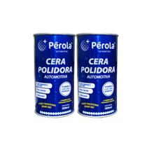 Cera Polidora Pérola Com Carnaúba E Silicone 500ml - 2 Unidades Cera Polidora Pérola Com Carnaúba E Silicone 500ml - 2 Unidades
