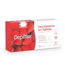 Cera Quente Depilação Depilflax Morango 1kg Tabletes