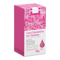 Cera Quente Depilação Depilflax Rosa 250G Tabletes