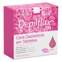 Cera quente depilação depilflax rosa 500g tabletes