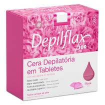 Cera quente depilação depilflax rosa 500g tabletes