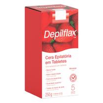 Cera Quente Depilatória Depilação Profissional Morango Depilflax Barra 250g Cera Quente Depilatória Depilação Profissional Morango Depilflax Barra 250g