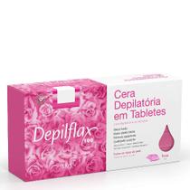 Cera Quente Depilatória Depilflax Rosa 1kg - Efeito Calmante