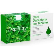 Cera Quente Depilatória em Tabletes Depilflax Hortelã - 1Kg