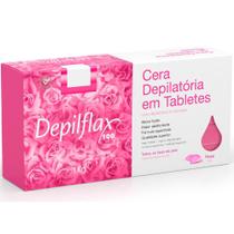 Cera Quente Depilatória em Tabletes Depilflax Rosa - 1Kg