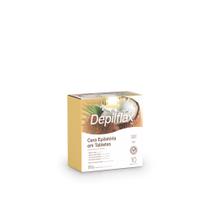 Cera quente em tabletes depilatório Coco 500g Depilflax