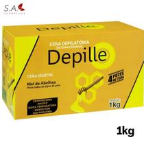 Cera Quente Mel De Abelhas 1Kg Para Depilação Pronto Cera Vegetal Depille - DERMYTRAT