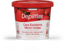 Cera quente Micro-ondas depilatório Morango 100g Depilflax Cera quente Micro-ondas depilatório Morango 100g Depilflax