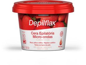 Cera quente Micro-ondas depilatório Morango 200g Depilflax Cera quente Micro-ondas depilatório Morango 200g Depilflax
