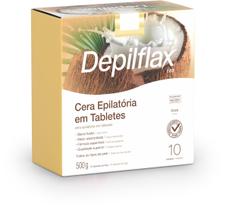 Cera Quente para Epilação 500g Tablete Coco 01un Depilflax