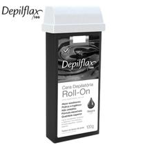 Cera Refil De Depilação Negra Roll-On 100g Alto Rendimento Depilflax
