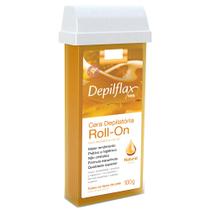 Cera refil roll on depilação depilflax natural 100g