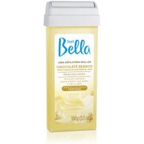 Cera Roll On Chocolate Branco 100g Depil Bella