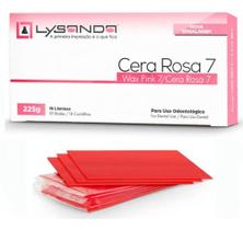 Cera Rosa 7 C/18 Lâminas P/ Prótese Registro Mordida Lysanda Cera Rosa 7 C/18 Lâminas P/ Prótese Registro Mordida Lysanda