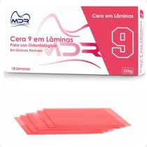 Cera Rosa 9 Com 18 Laminas Protese Registro De Mordida - Mdr