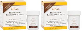 Cera sem pinça para micro-ondas GIGI com infusão de mel, 28 g, pacote com 2
