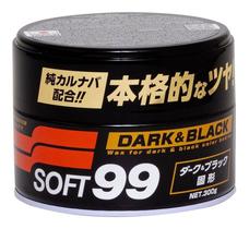 Cera Soft 99 automotiva black dark Para Carros Branco Prata 300g cobre arranhão protege pintura