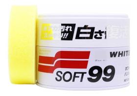 Cera Soft 99 automotiva White Cleaner Para Carros Branco Prata 350g cobre arranhão protege pintura