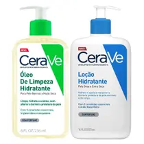 CeraVe Kit - Óleo de Limpeza Hidratante + Loção Hidratante Corporal