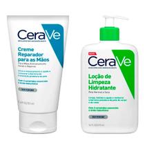 Cerave Loção de Limpeza + Creme Hidratante Kit Loção de Limpeza + Hidratante