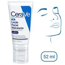 CeraVe Loção Hidratante Facial Pele Seca Normal Extra Seca 52ml Acido Hialurônico Linhas Finas Rugas CeraVe Loção Hidratante Facial Pele Seca Normal Extra Seca 52ml Acido Hialurônico Linhas Finas Rugas
