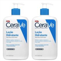 Cerave Loção Hidratante S/Perfume 473ml Pele Extra Seca c/2 Cerave Loção Hidratante S/Perfume 473ml Pele Extra Seca c/2