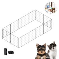 Cerca 12 Telas 60x80cm Modular Tela Aramada Pet Espaço Ideal para Animais Pequenos Cerca 12 Telas 60x80cm Modular Tela Aramada Pet Espaço Ideal para Animais Pequenos