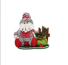 Cerca com Papai Noel ou Boneco de Neve com Saco de Presente Enfeite Natalino Decorativo 28X25 cm Cerca com Papai Noel ou Boneco de Neve com Saco de Presente Enfeite Natalino Decorativo 28X25 cm