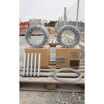 Cerca Concertina 20m Aço Galvanizado - Instalação Fácil Cerca Concertina 20m Aço Galvanizado - Instalação Fácil