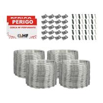 Cerca concertina dupla clipada galvanizada 30cm 20 metros