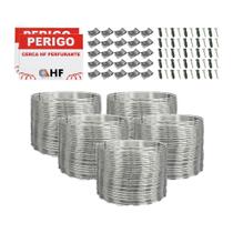 Cerca concertina dupla clipada galvanizada 30cm 25 metros