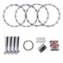 Cerca Concertina FLAT 30 cm para 20 metros + kit instalação