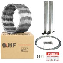 Cerca concertina simples galvanizada 45cm 05 metros com kit Cerca concertina simples galvanizada 45cm 05 metros com kit