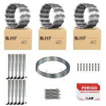 Cerca concertina simples galvanizada 45cm 30 metros com kit Cerca concertina simples galvanizada 45cm 30 metros com kit
