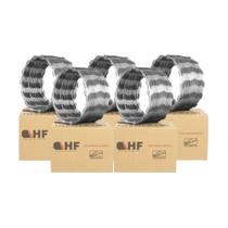 Cerca concertina simples galvanizada 45cm 50 metros com kit
