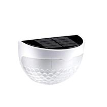 Cerca de calha movida a energia solar 6led luzes jardim ao ar livre decoração de lâmpada de parede à prova d'água