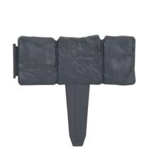 Cerca de gramado VidaXL com aparência de pedra 41 peças em antracite