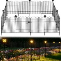 Cerca de Jardim COZEER 81 cm A x 7,2 m C com Luzes Solares