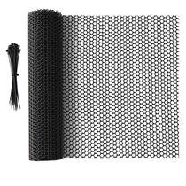 Cerca de malha rolante Jinkoozz 20 m x 40 cm Cerca de plástico preta Cerca de malha rolante Jinkoozz 20 m x 40 cm Cerca de plástico preta