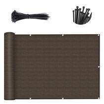 Cerca de tela de privacidade cobrindo SUNLAX, tamanho personalizado, marrom