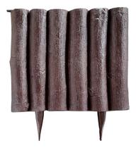 Cerca Decorativa Rústica Eucalipto Jardim De Plástico Marrom