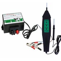 Cerca Elétrica Rural Bateria + Voltímetro Testador Analógico