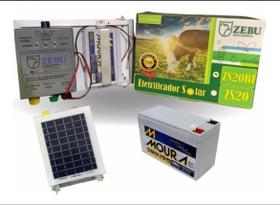 Cerca Elétrica Solar Zebu 0,31J Gado Bateria Moura 7Ah Alcance 2100m Cerca Elétrica Solar Zebu 0,31J Gado Bateria Moura 7Ah Alcance 2100m