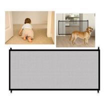Cerca para Cães e Gatos Tela de Proteção para Portas Removível Premium Pet - M-60x90cm